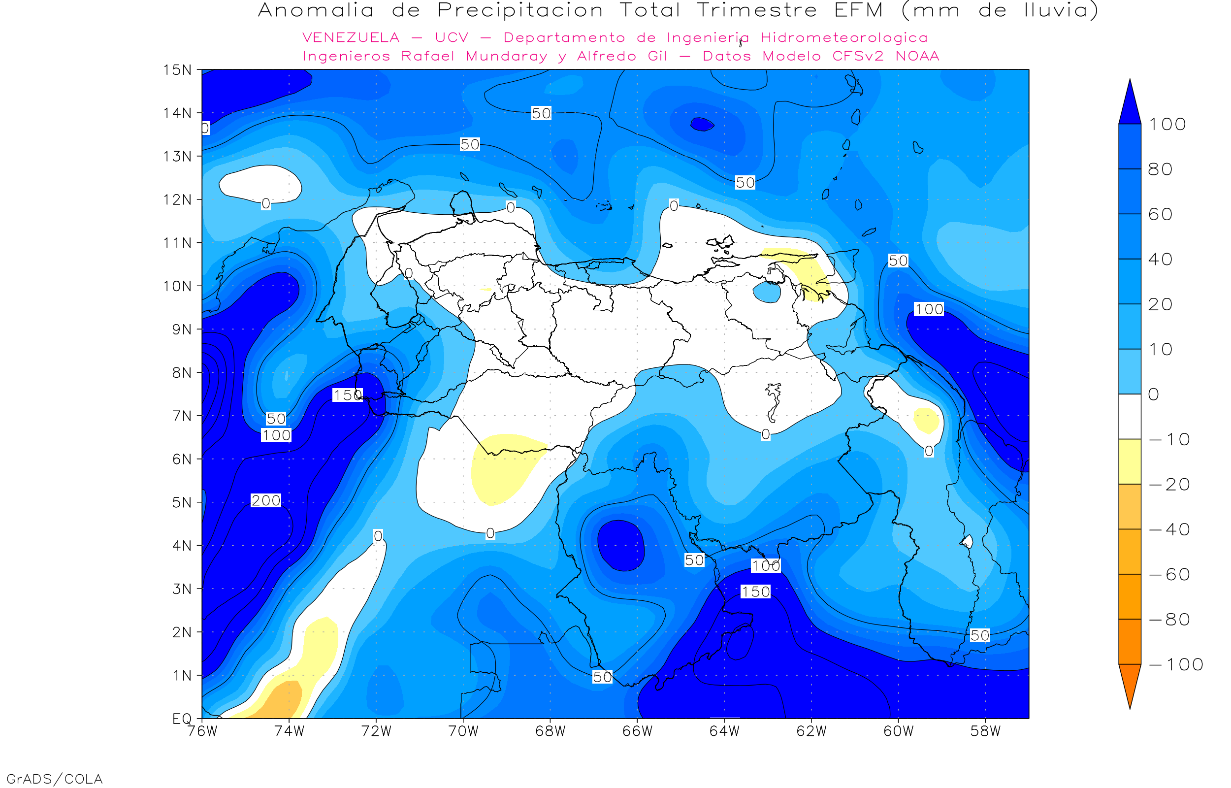 PRONÓSTICO ESTACIONAL DE PRECIPITACIONES PARA EL TRIMESTRE ENE – MAR/25